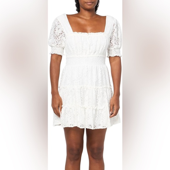 Speechless Dresses & Skirts - Nwot Speechless Ivory Lace Dress with Puff Sleeves